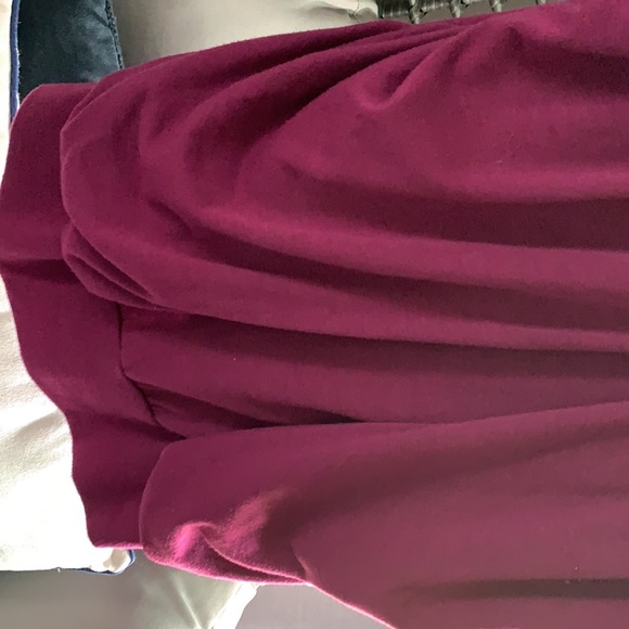 Plus size top, maroon - Picture 3 of 4